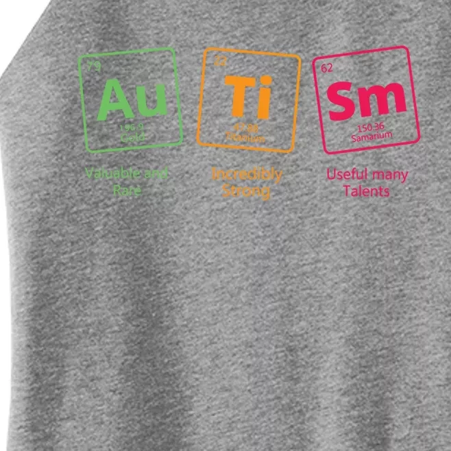 Awareness Autistic Autism Periodic Table Of Elets Gift Women’s Perfect Tri Rocker Tank