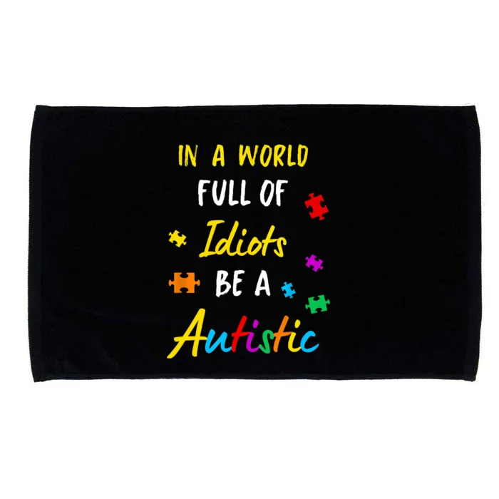 Autism Autistic Asperger Syndrom Aspie Puzzle Autist Support Microfiber Hand Towel