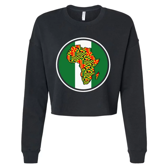 African Americans African Countries Nigeria Cropped Pullover Crew