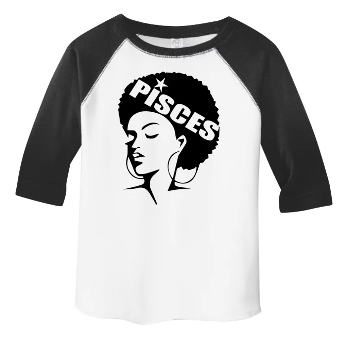 African American Afro Pisces Zodiac Great Gift Toddler Fine Jersey T-Shirt