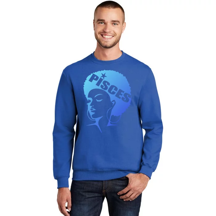 African American Afro Pisces Zodiac Great Gift Tall Sweatshirt