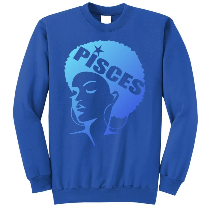 African American Afro Pisces Zodiac Great Gift Tall Sweatshirt