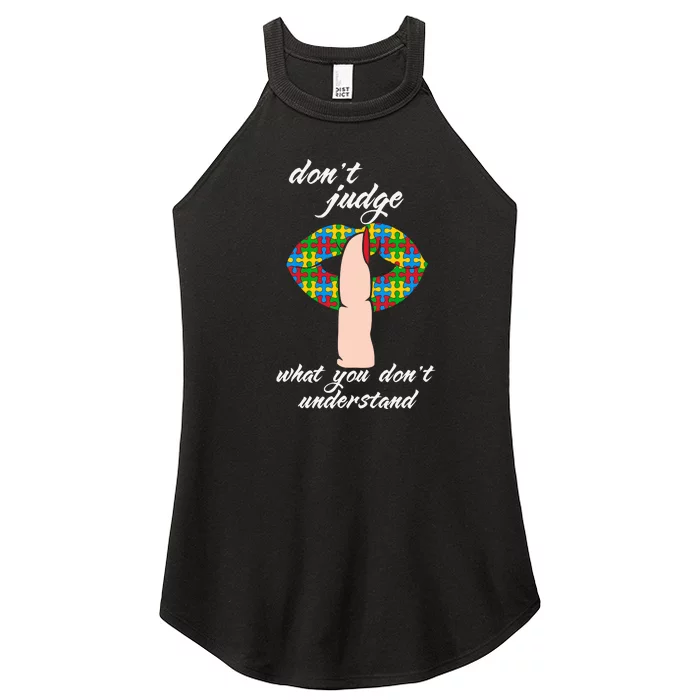 Autism Awareness Autistic Kids Awareness Gift Women’s Perfect Tri Rocker Tank