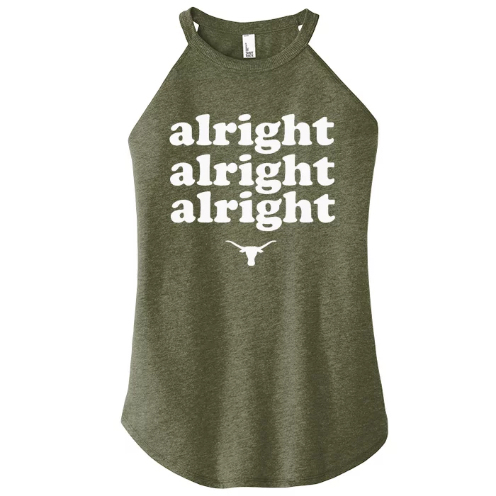 Alright Alright Alright Texas Bull Texas Pride State USA Women’s Perfect Tri Rocker Tank