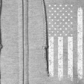 Autism Awareness American Flag Full Zip Hoodie