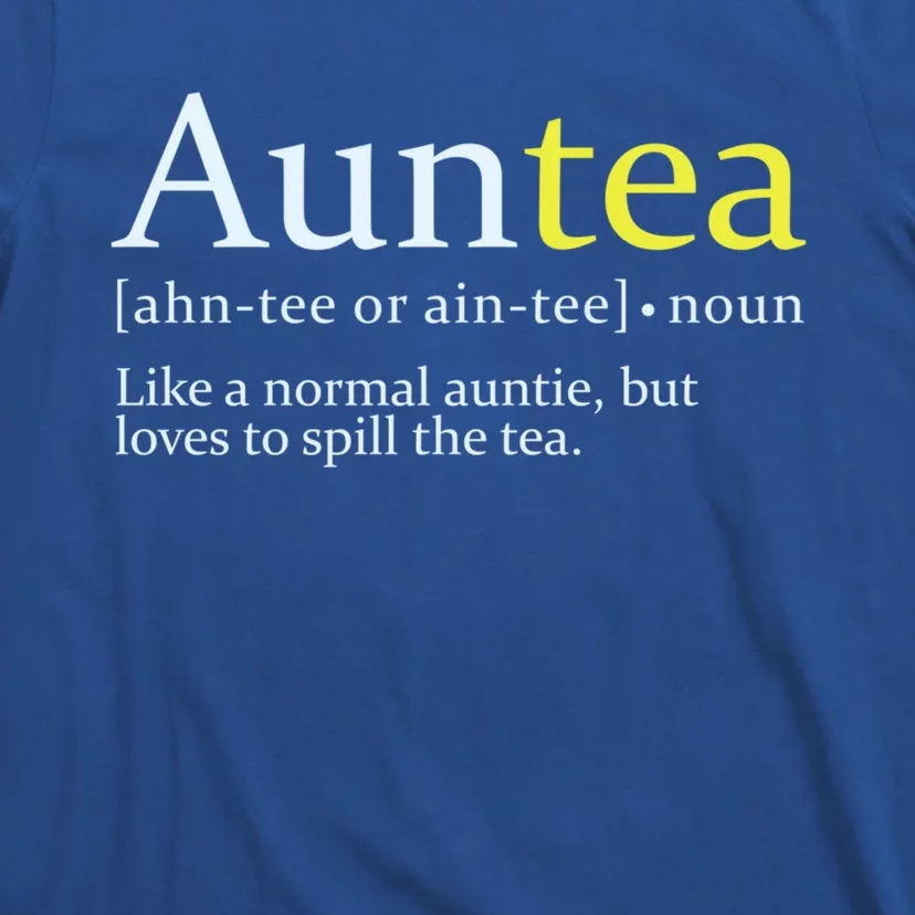 African American Aunt Auntie Love To Gossip Spill Tea Gift T-Shirt