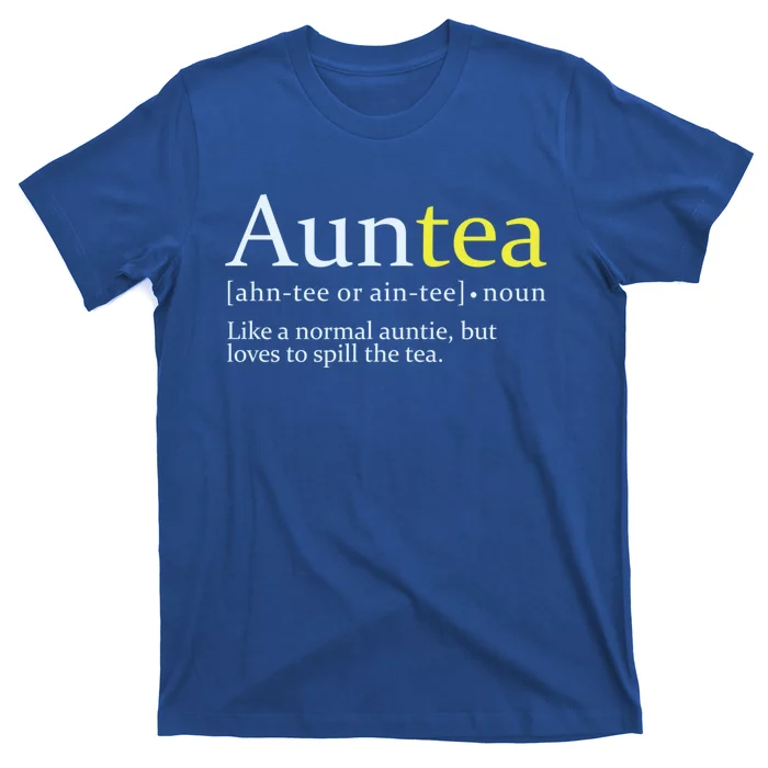 African American Aunt Auntie Love To Gossip Spill Tea Gift T-Shirt