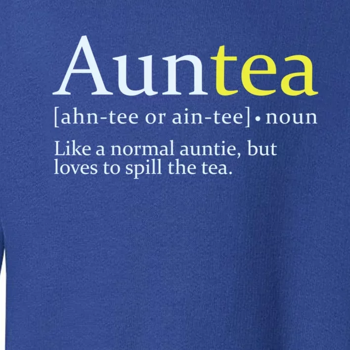 African American Aunt Auntie Love To Gossip Spill Tea Gift Toddler Sweatshirt