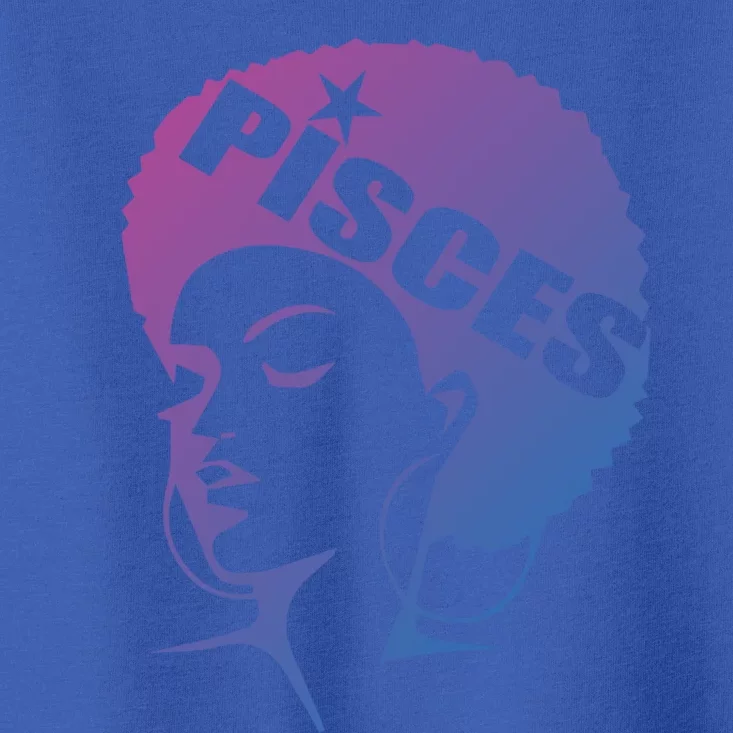 African American Afro Pisces Zodiac Great Gift Toddler T-Shirt