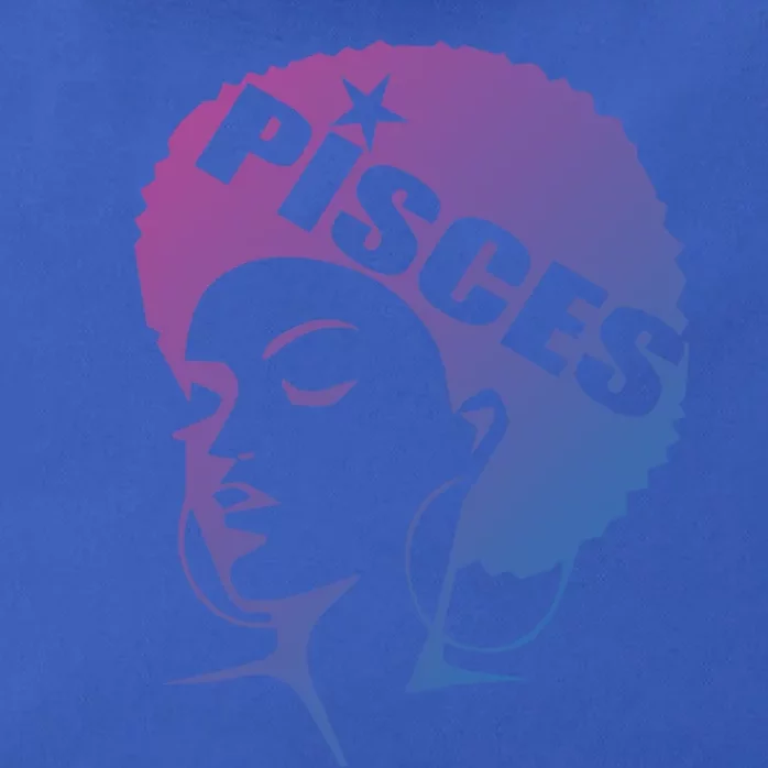 African American Afro Pisces Zodiac Great Gift Zip Tote Bag