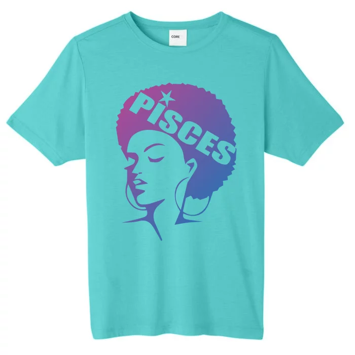 African American Afro Pisces Zodiac Great Gift ChromaSoft Performance T-Shirt