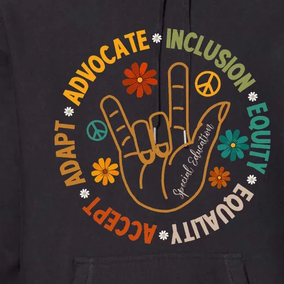 Accept Adapt Advocate Inclusion Equity Equality Premium Hoodie