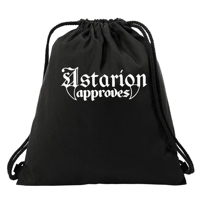 Adventure Awaits Astarion Approves Astarion Baldurs Gate 3 Fan Gamer Drawstring Bag