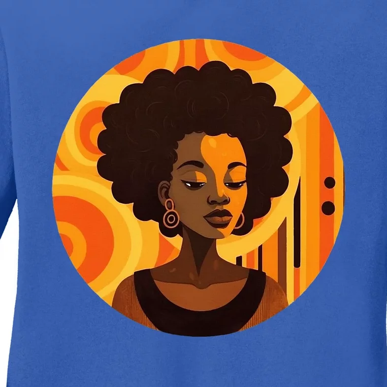 Afrocentric apparel African American designs Ladies Long Sleeve Shirt