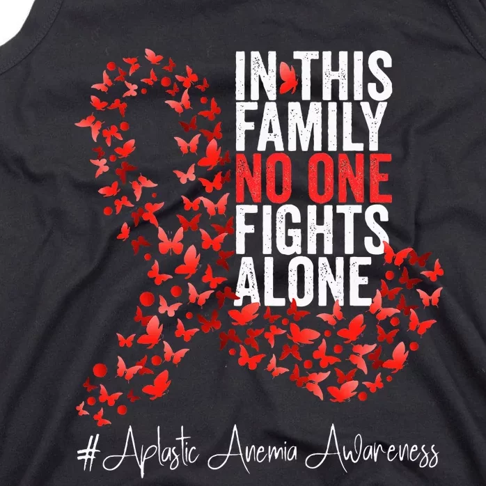 Aplastic Anemia Awareness Month Red Ribbon Tank Top