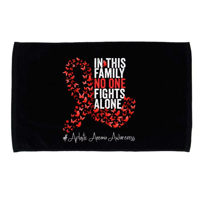 Aplastic Anemia Awareness Month Red Ribbon Microfiber Hand Towel