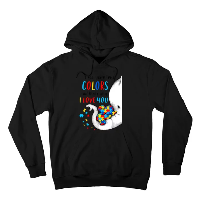 Autism Awareness Acceptance I See Your True Colors Hoodie