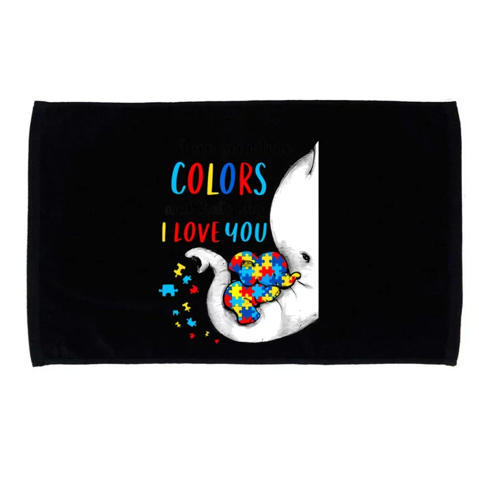 Autism Awareness Acceptance I See Your True Colors Microfiber Hand Towel