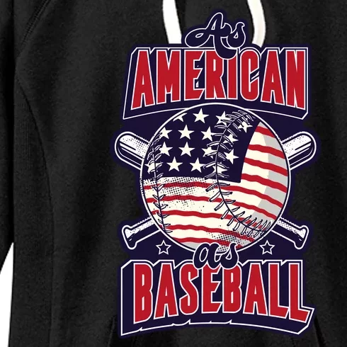 As American As Baseball Women's Fleece Hoodie