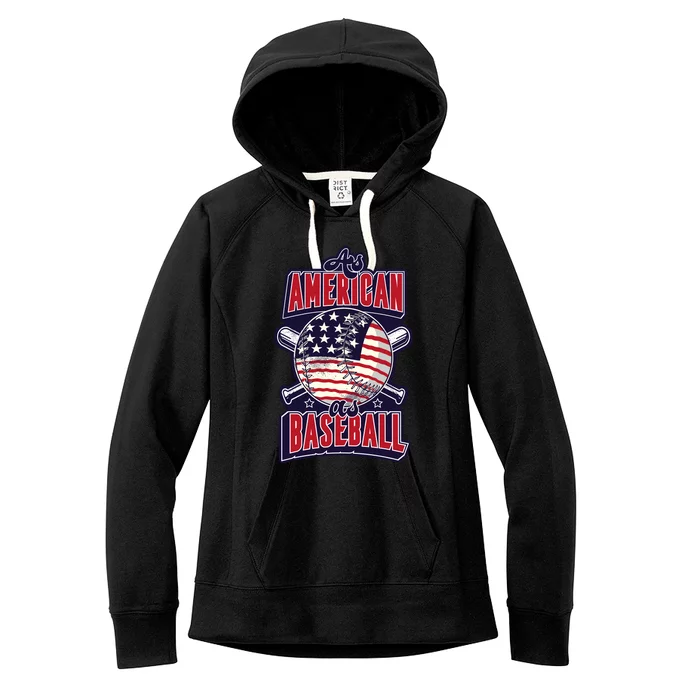 As American As Baseball Women's Fleece Hoodie