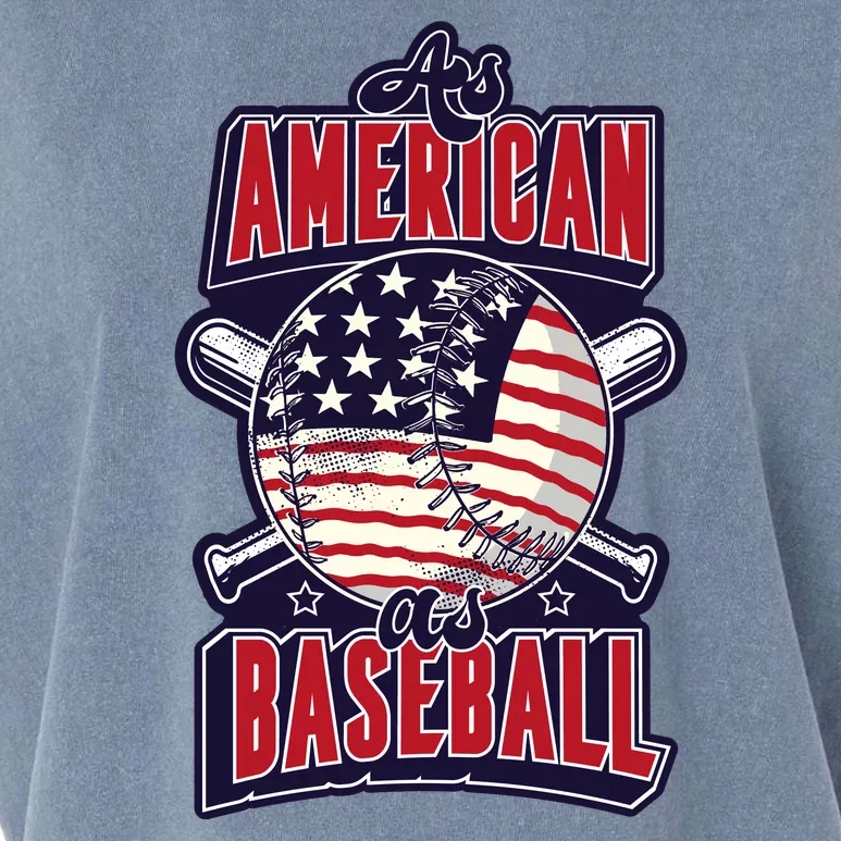 As American As Baseball Garment-Dyed Women's Muscle Tee