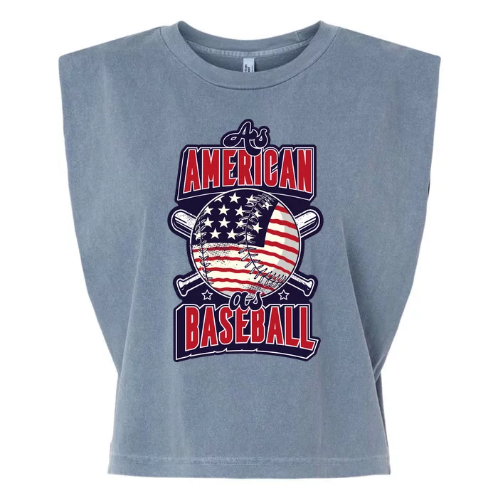 As American As Baseball Garment-Dyed Women's Muscle Tee