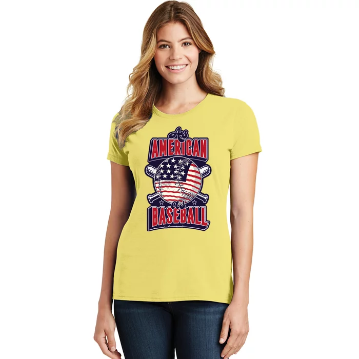 As American As Baseball Women's T-Shirt