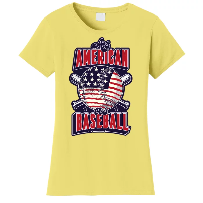 As American As Baseball Women's T-Shirt