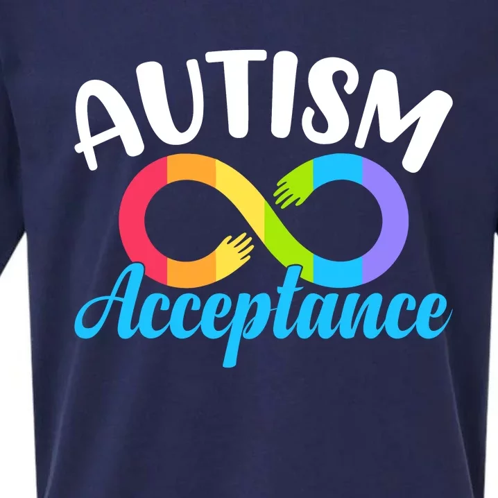 Autism Awareness Autism Red Instead Infinity Acceptance Sueded Cloud Jersey T-Shirt