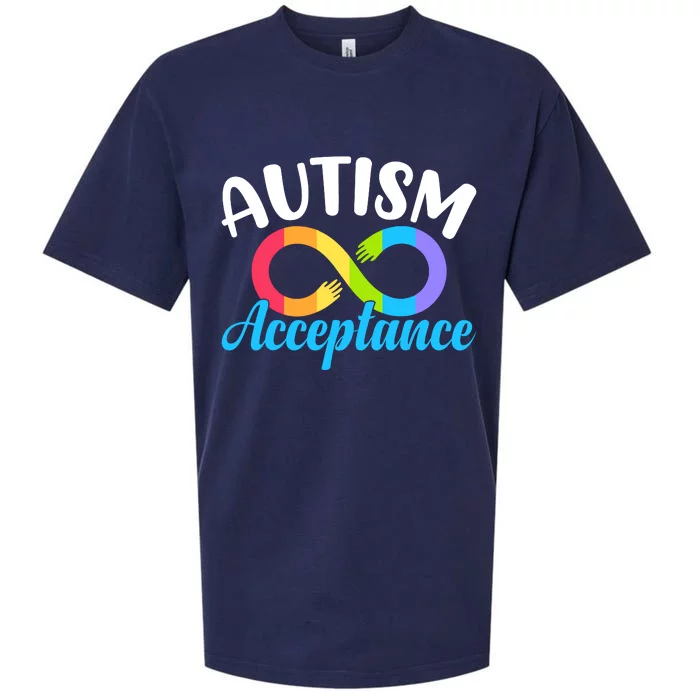 Autism Awareness Autism Red Instead Infinity Acceptance Sueded Cloud Jersey T-Shirt