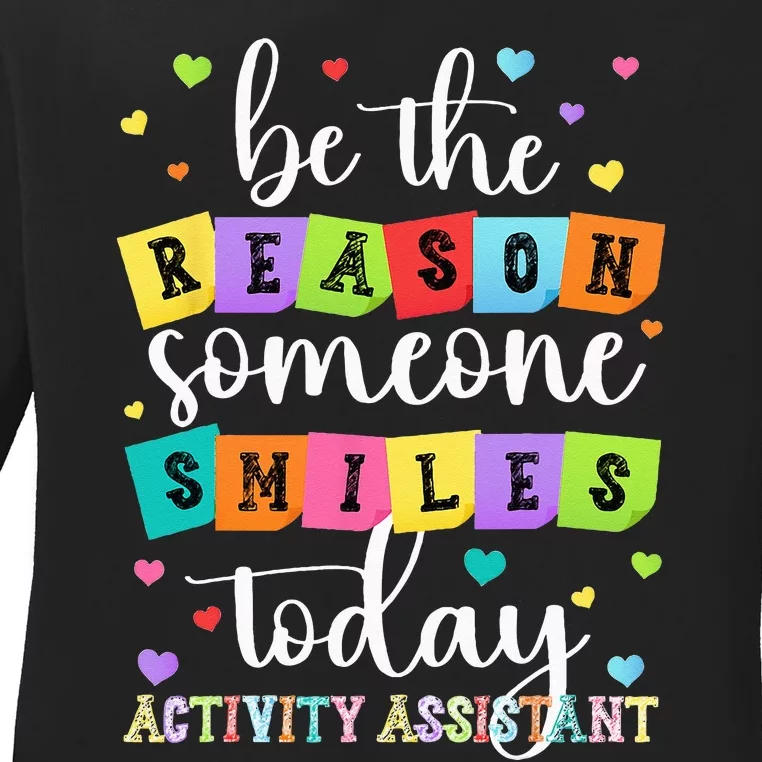 Activity Assistant Appreciation Activity Professional Week Ladies Long Sleeve Shirt