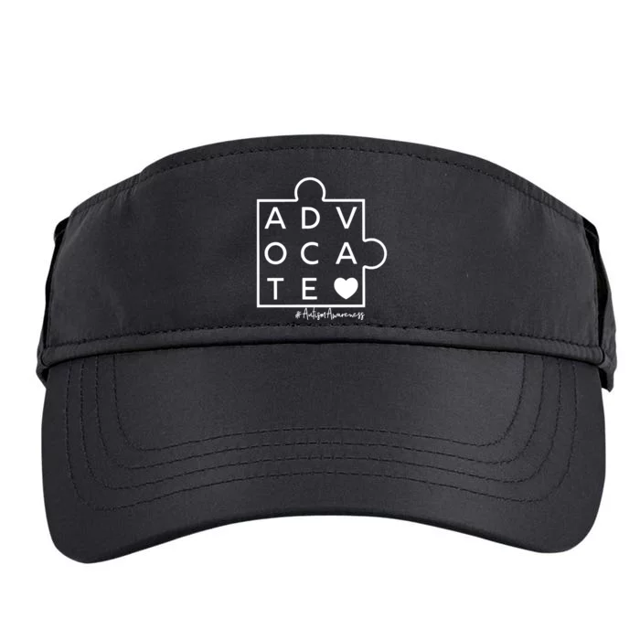 Advocate Autism Awareness Advocate Autism Support Accept Adapt Adult Drive Performance Visor