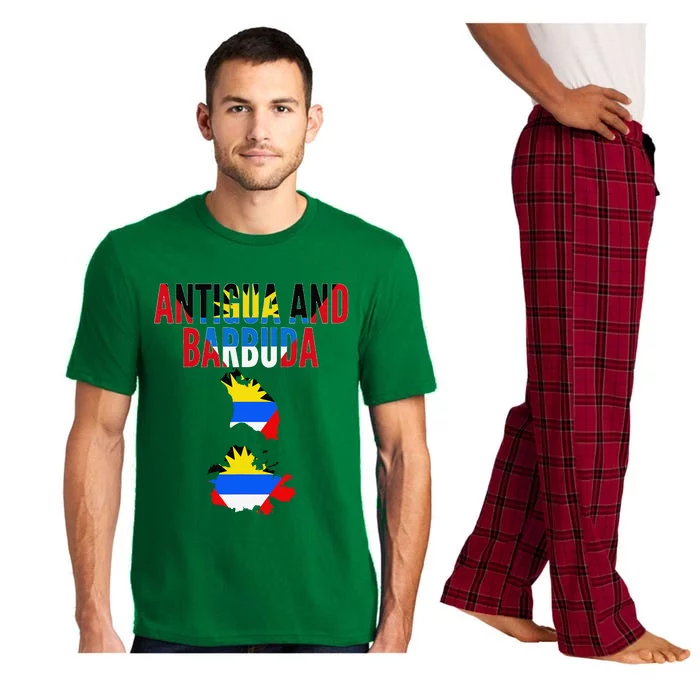 Antiguan Antigua And Barbuda Country Map Flag Pajama Set