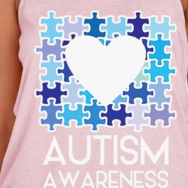 Autisms Autism Awareness Ribbon Women's Knotted Racerback Tank