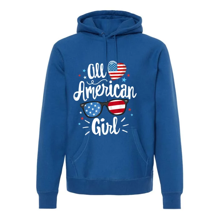 All American American Flag 4th Of July Patriotic Great Gift Premium Hoodie