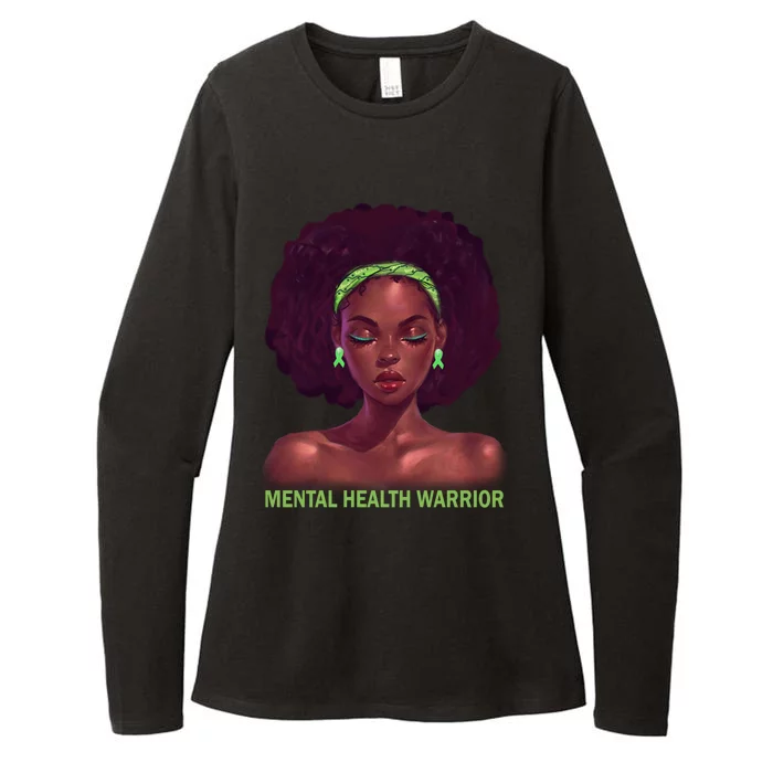 Afro African American Black Tal Health Warrior Gift Womens CVC Long Sleeve Shirt