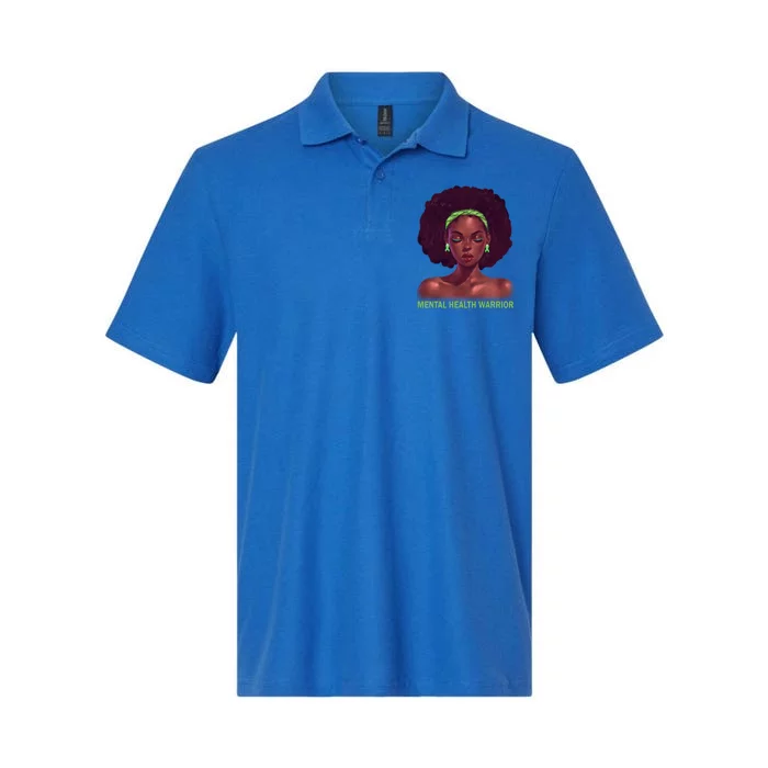 Afro African American Black Tal Health Warrior Gift Softstyle Adult Sport Polo