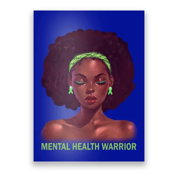 Afro African American Black Tal Health Warrior Gift Poster