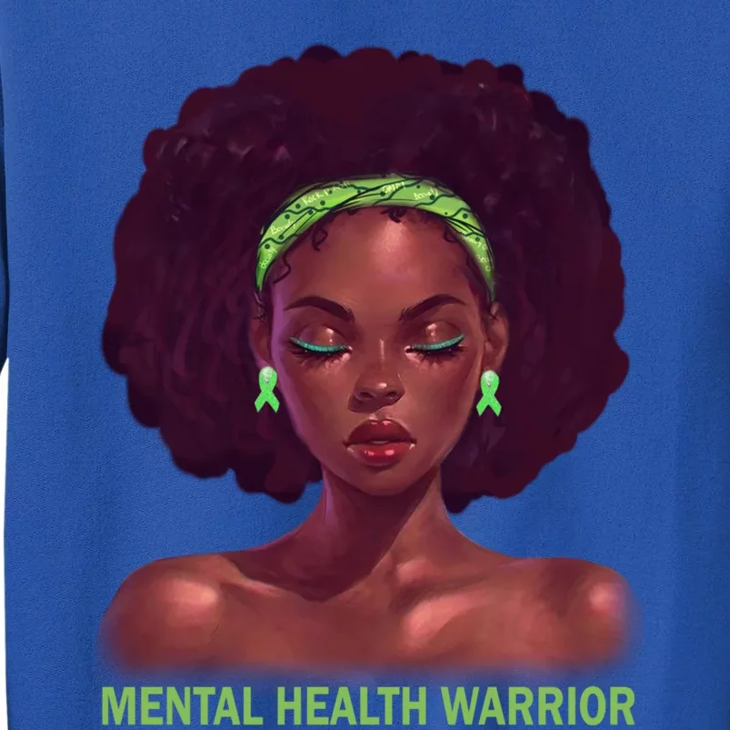 Afro African American Black Tal Health Warrior Gift Tall Sweatshirt