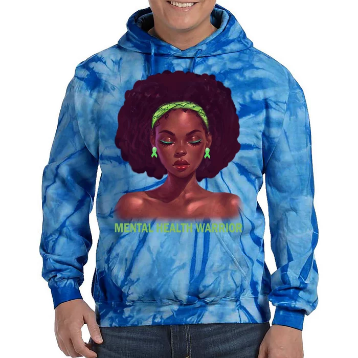 Afro African American Black Tal Health Warrior Gift Tie Dye Hoodie