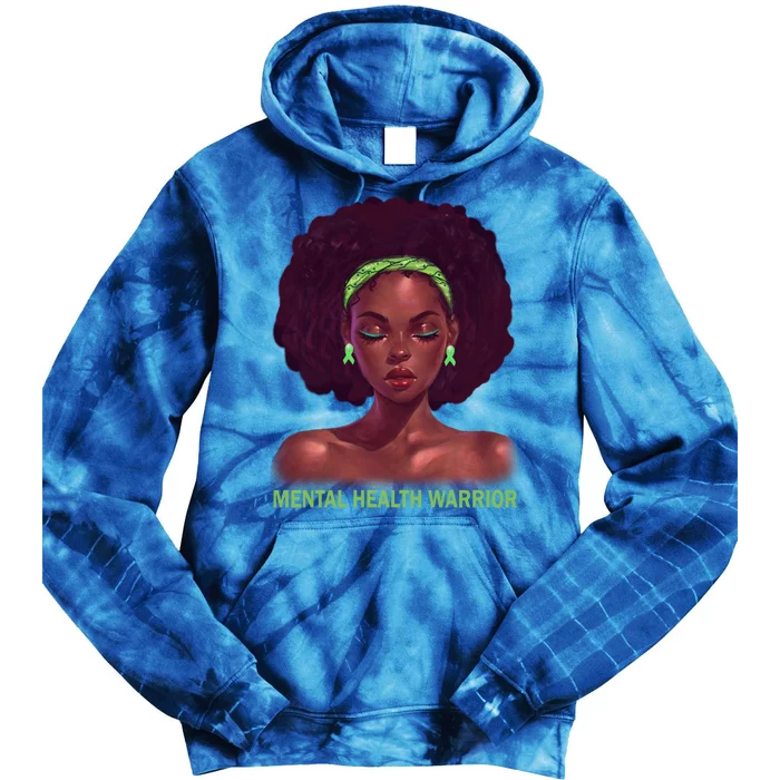 Afro African American Black Tal Health Warrior Gift Tie Dye Hoodie