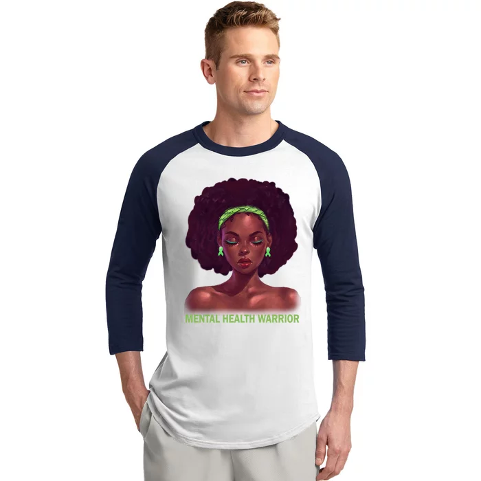 Afro African American Black Tal Health Warrior Gift Baseball Sleeve Shirt