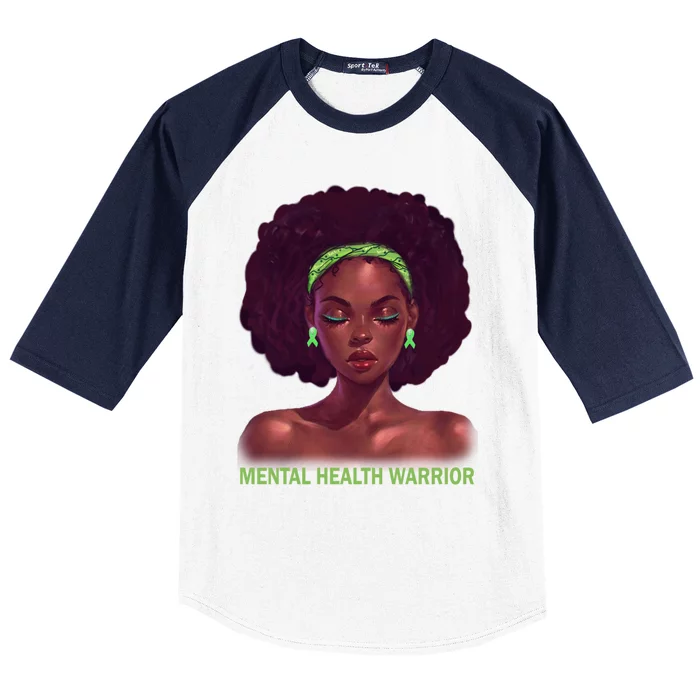 Afro African American Black Tal Health Warrior Gift Baseball Sleeve Shirt