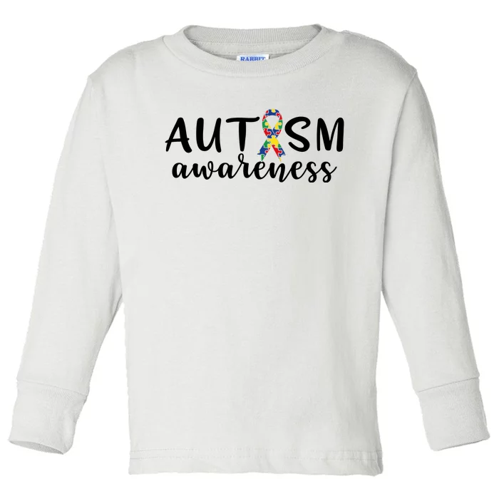 Autism Awareness Toddler Long Sleeve Shirt