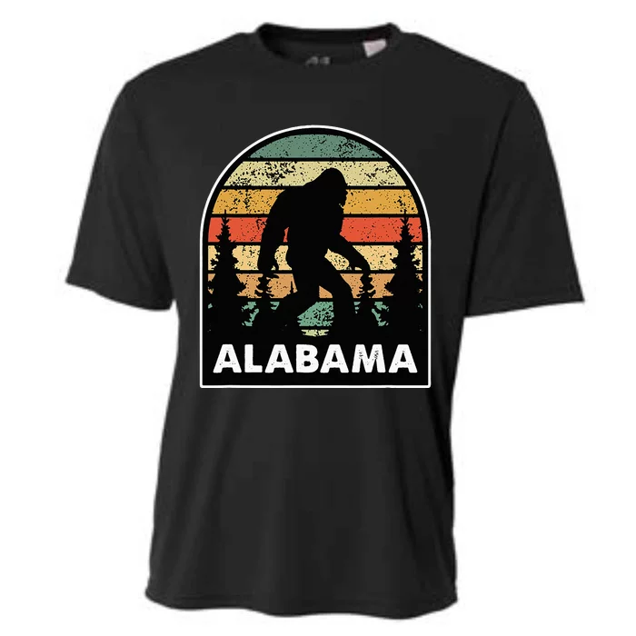 Alabama And A Bigfoot Or A Sasquatch Cooling Performance Crew T-Shirt