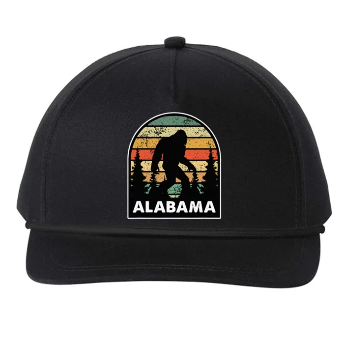 Alabama And A Bigfoot Or A Sasquatch Snapback Five-Panel Rope Hat