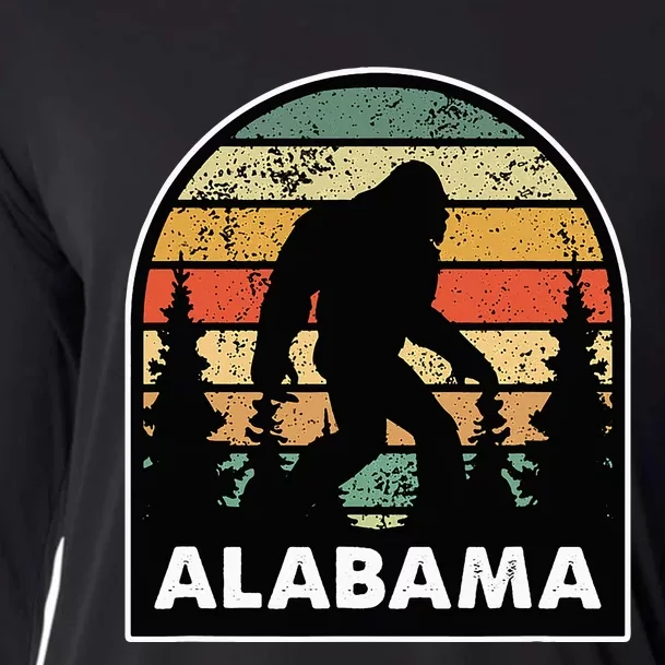 Alabama And A Bigfoot Or A Sasquatch Cooling Performance Long Sleeve Crew