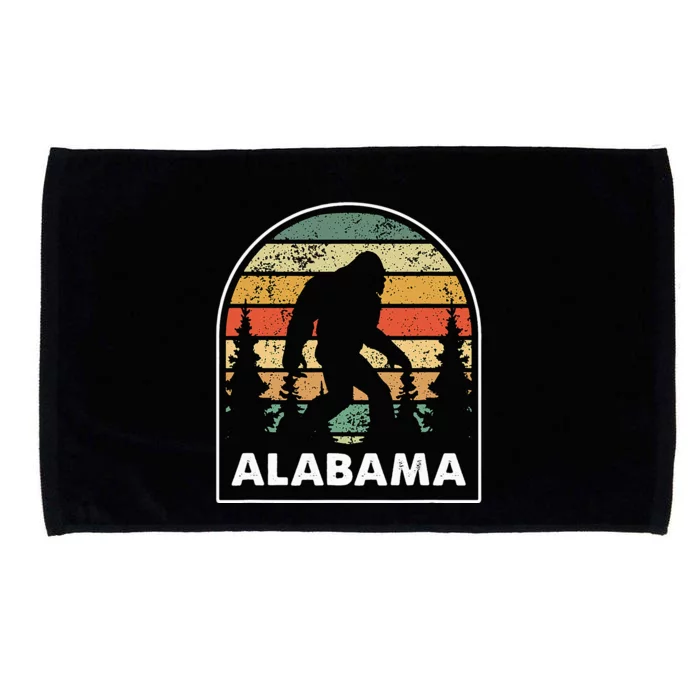 Alabama And A Bigfoot Or A Sasquatch Microfiber Hand Towel