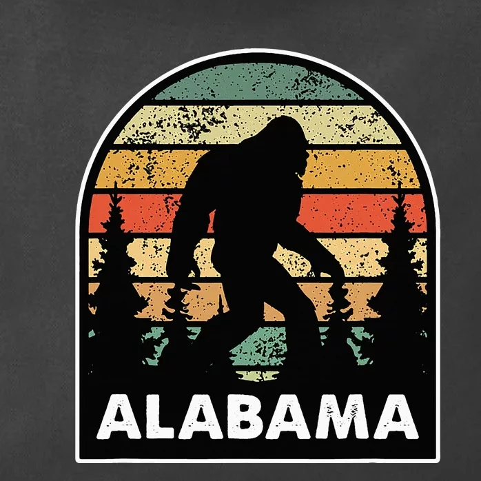 Alabama And A Bigfoot Or A Sasquatch Zip Tote Bag