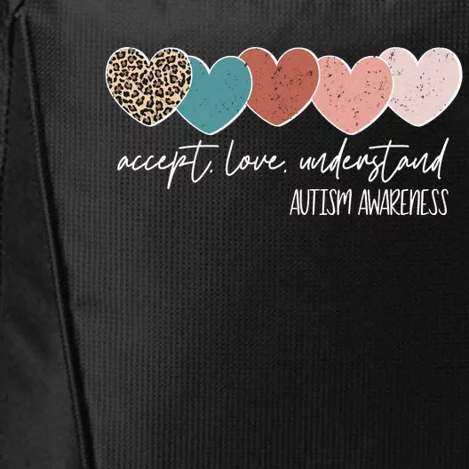 Autism Awareness Accept Love Understand City Backpack